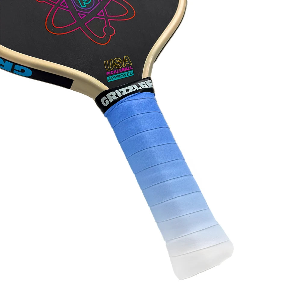 Experience seamless color fade and superior traction with the Blue‑White Gradient Overgrip by GRIZZLEE GRIPZ—designed for precision and lasting durability.