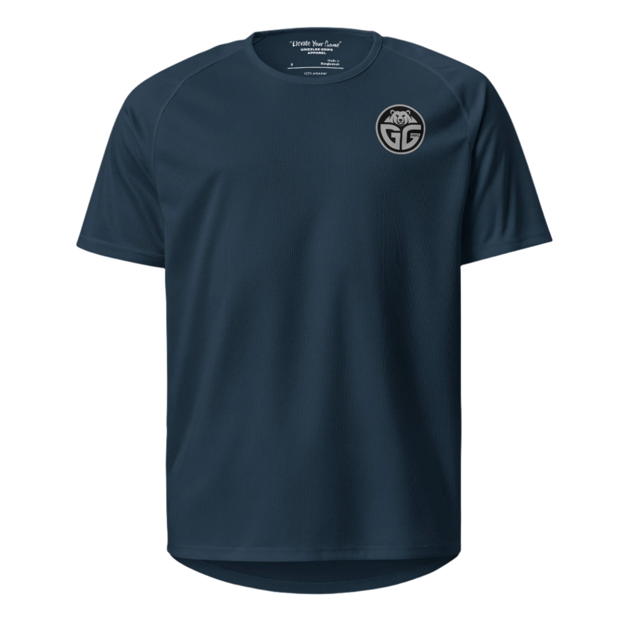 Grizzlee Gripz | Premium Navy Blue On Court Playing T-shirt