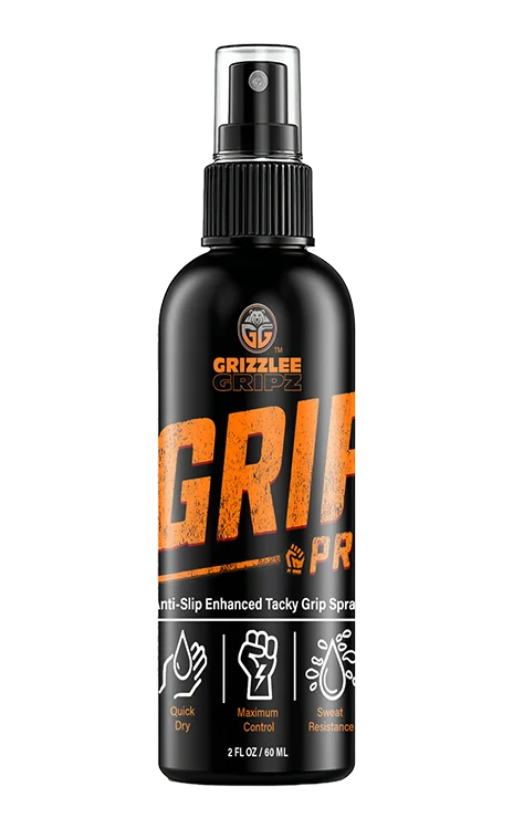 Grizzlee Gripz Grip Pro mockup image up the #1 over grip spray in pickleball by Grizzlee Gripz
