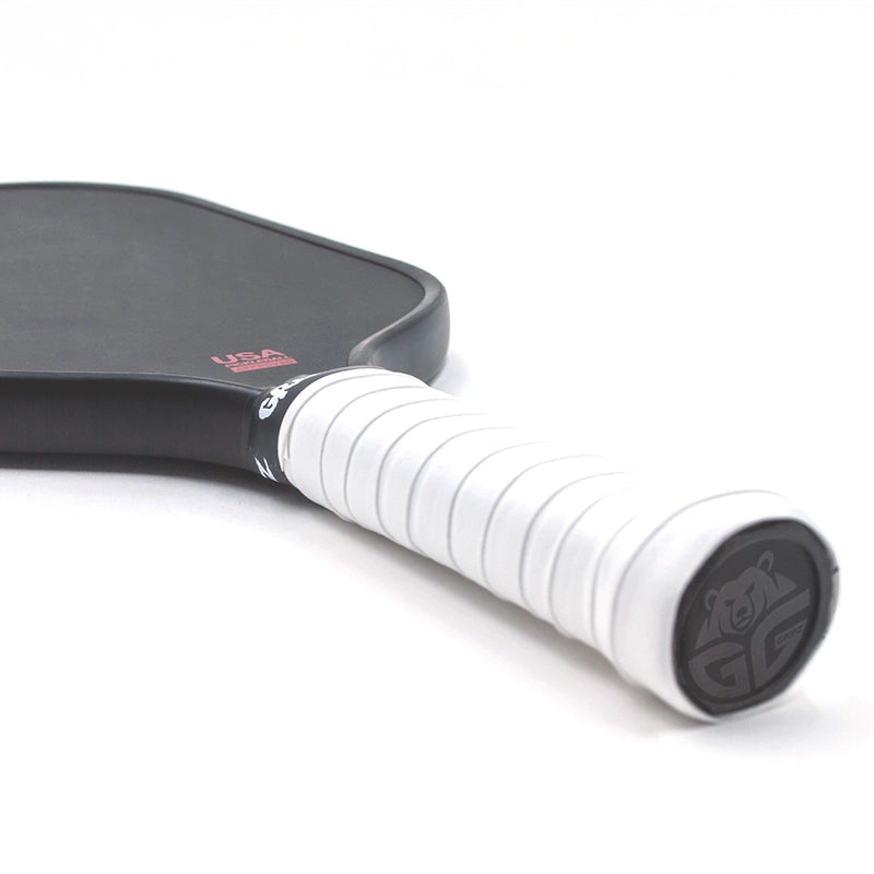 Enhance your paddle with Grizzlee Gripz White Pro Tour overgrip for control and style.